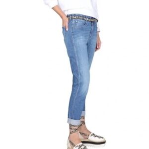 Stella McCarty Logo Belt Skinny Boyfriend Jeans Size 28